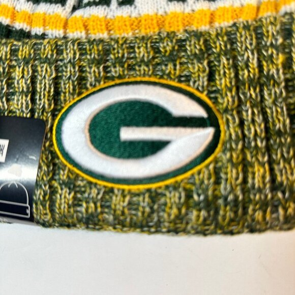 Green Bay Packers New Era Winter Knit Hat Beanie Fleece Lined One Size NWT. - Picture 4 of 6
